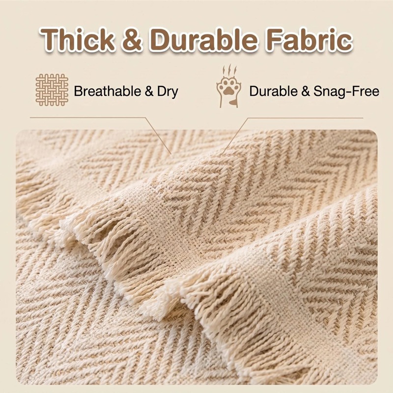 MATELIER Sarung Sofa Anti Cat Scratch Dust-Proof Universal L Shape Sofa ...