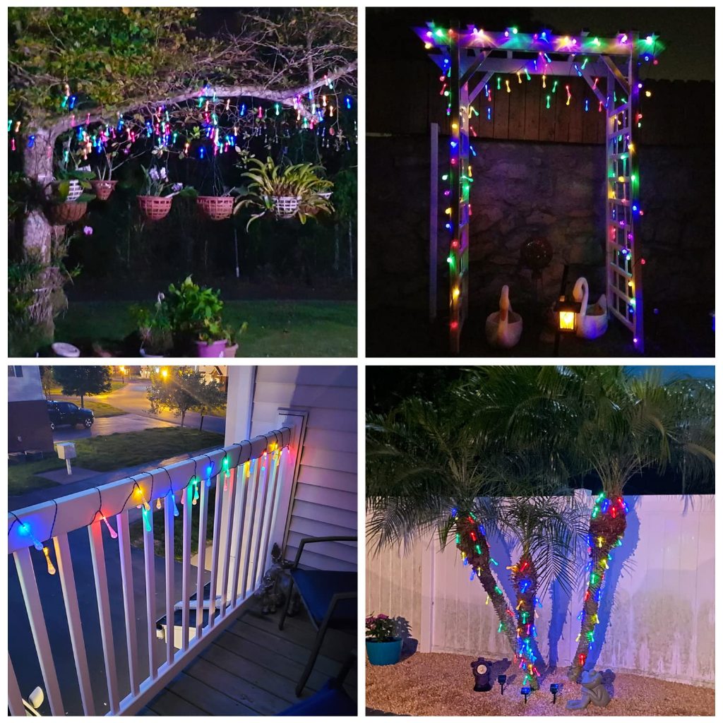 ORIOR 50/100 BuIbs Solar Water Drop String Lights Christmas Lights ...