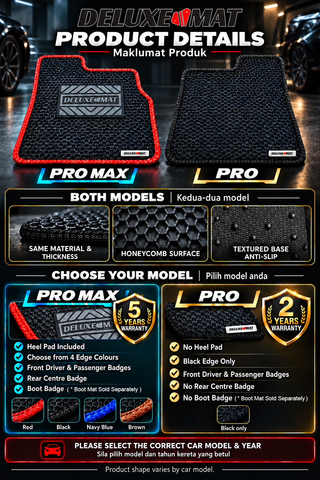 Deluxe Mat Perodua Ativa 2021 2022 2023 2024 2025 2026 Car Carpet Car ...
