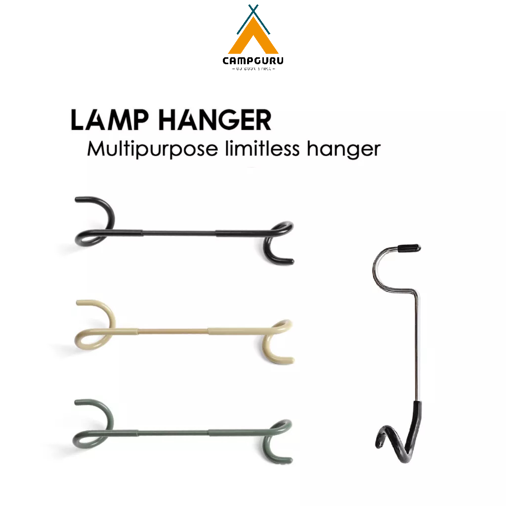CAMPGURU Camping 2way Lamp Hanger Multipurpose Hook Aluminum Alloy