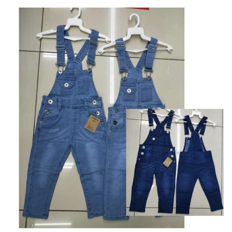 Denim Overall For Kids[1Y12Y]Jeans Rompers & Jumpsuit For Baby Boy