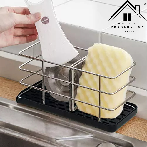 Sponge Rack Holder Kitchen Sink Rack 304 Stainless Steel Kitchen Sink ...