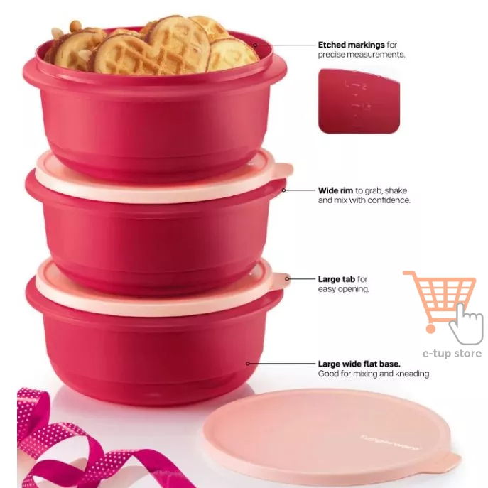 Tupperware New Ultimate Mixing Bowl (3) 2.0L Shopee Malaysia