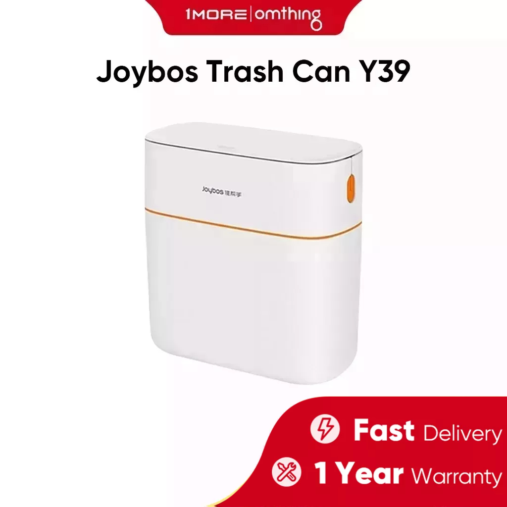Joybos Trash Can With Lid 13L Large Size Automatic Packing Dustbin