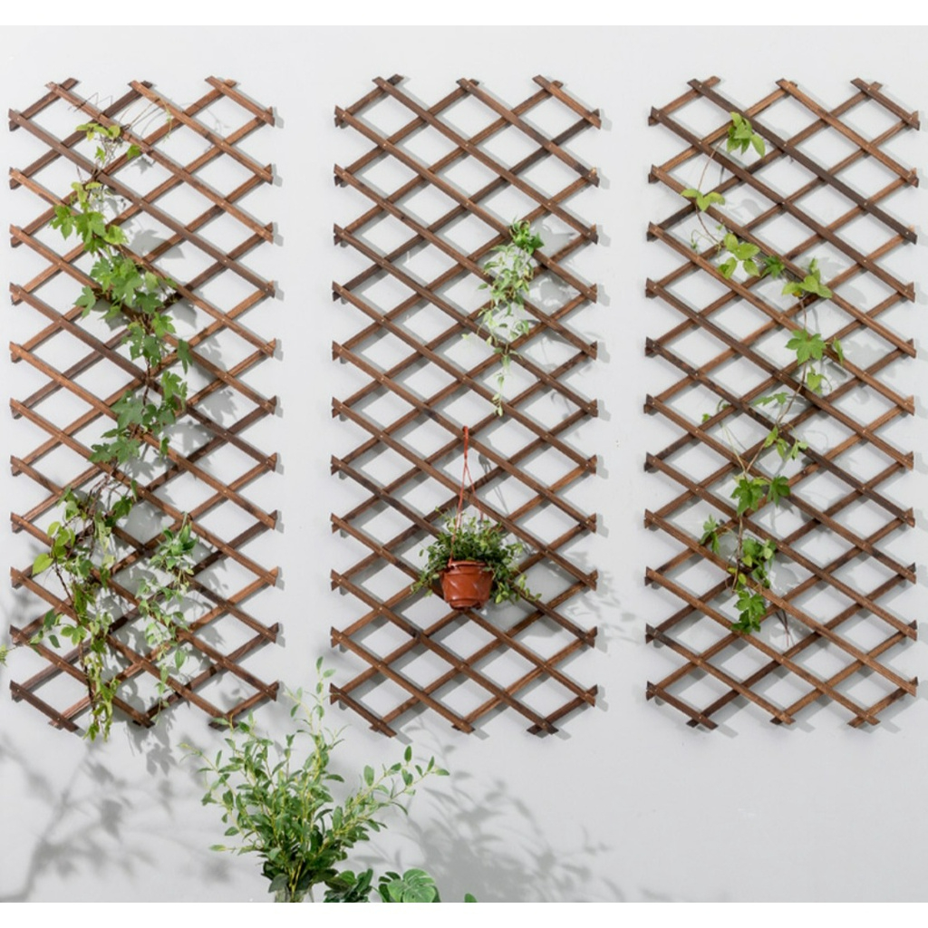 Expanding plant climbing Wooden Fence wall/ Artificial Hedges Fence f ...