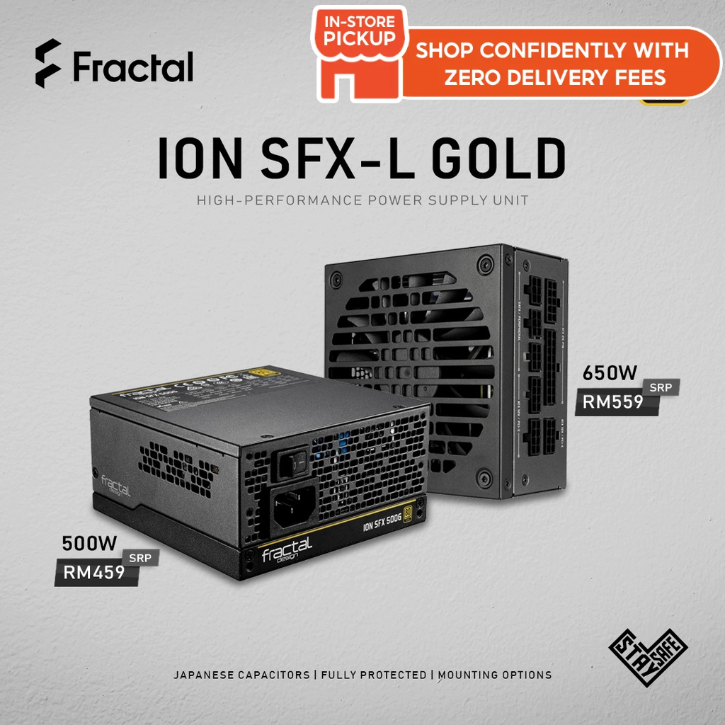 Fractal Design ION SFX-L Series 80+ Gold Fully Modular SFX PSU