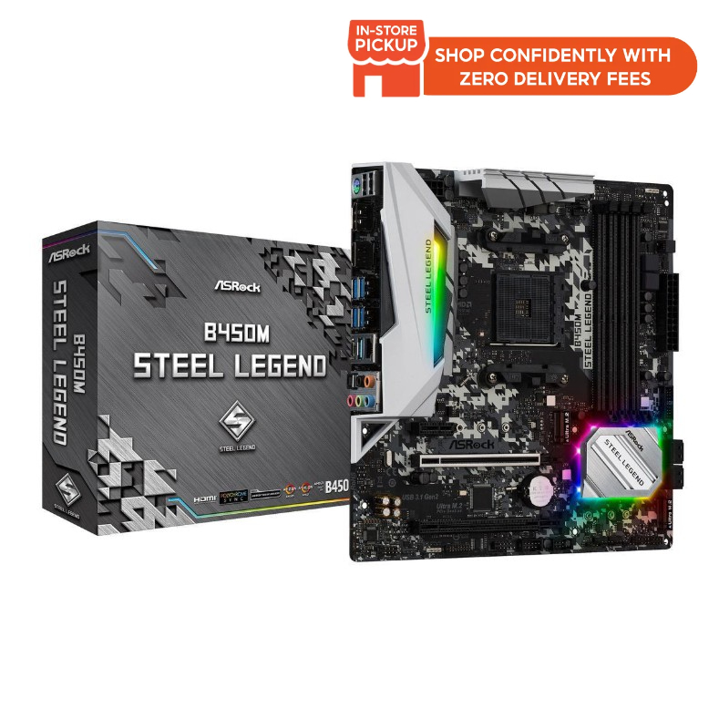 Asrock b450 steel legend price sale