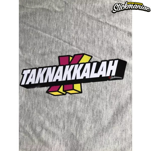 F1099 Tak Nak Kalah sticker Stickmaniac | Shopee Malaysia