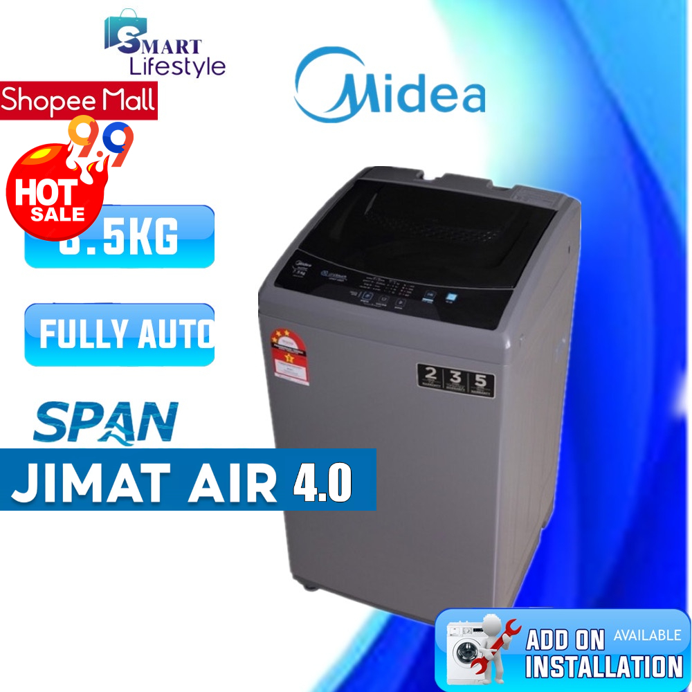 Midea Fully Automatic Washing Machine (8.5KG) MFWEC850 Shopee Malaysia