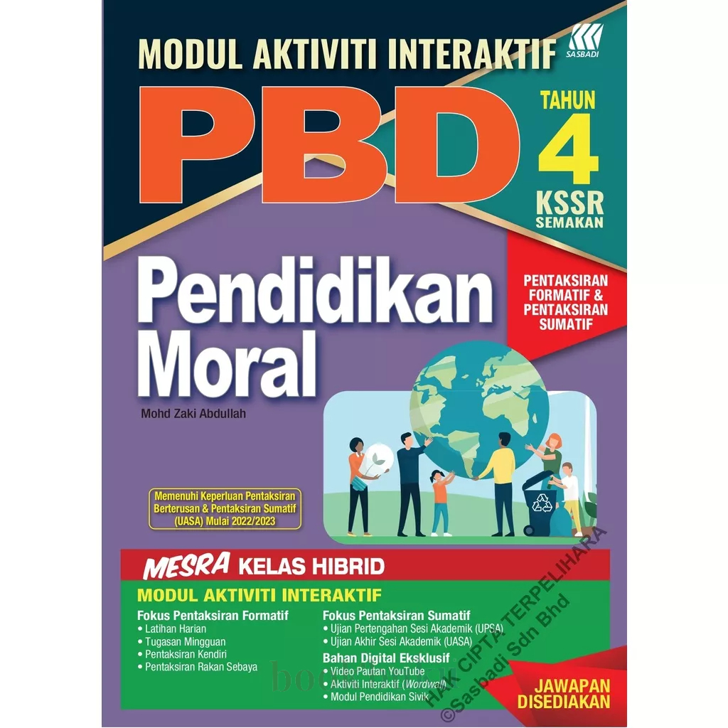 Sasbadi 2023: Latihan Modul Interaktif PBD Pendidikan Moral Tahun 4 ...