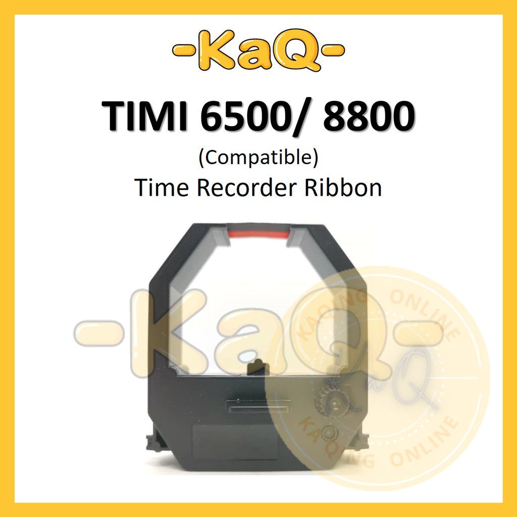 TIMI 6500 8800 Compatible Punch Card / Time Recorder Ink Ribbon Dual ...