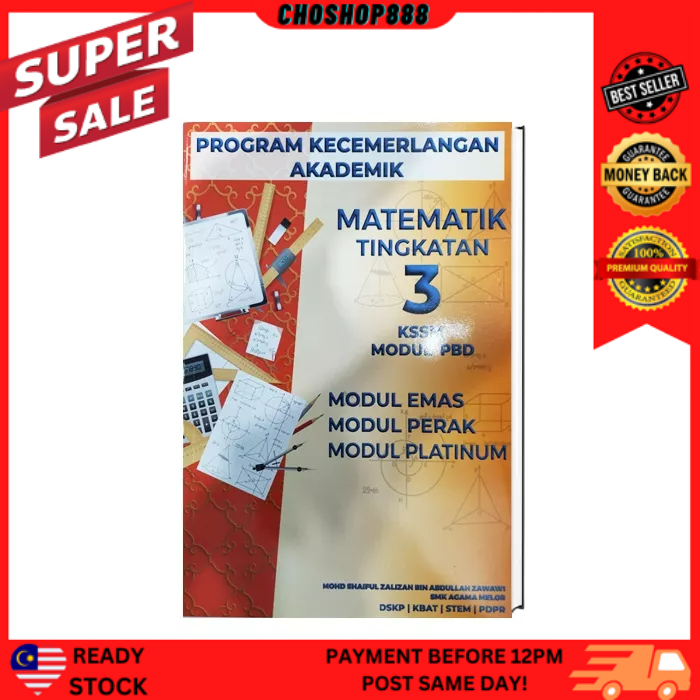 Buku Matematik Tingkatan 3 KSSM Modul PBD  Shopee Malaysia