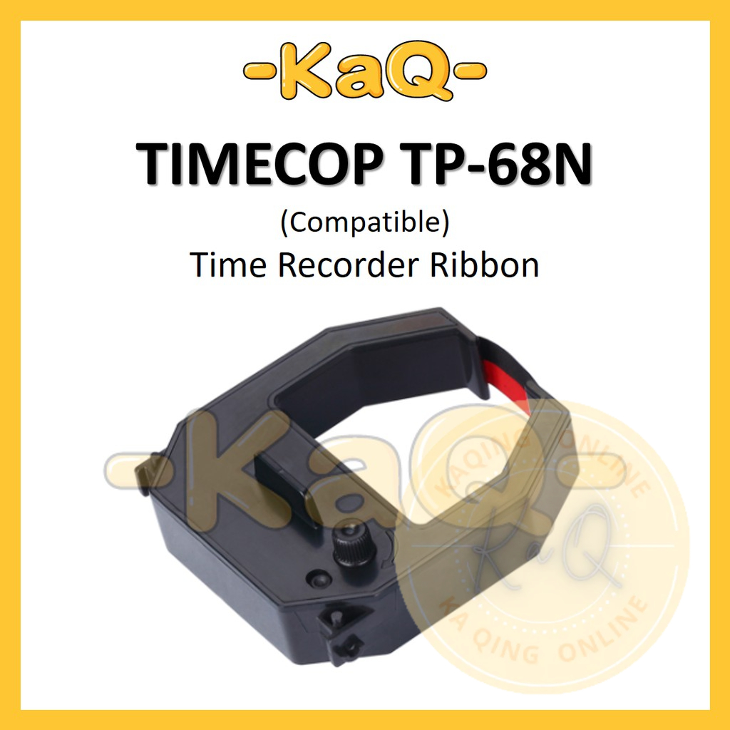 TIMECOP TP-69D TP 68N Punch Card / Time Recorder Ink Ribbon Dual Color ...