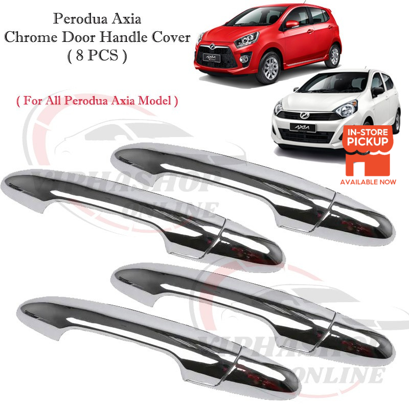 Perodua Axia Chrome Door Handle Cover (8pcs/set) Shopee Malaysia
