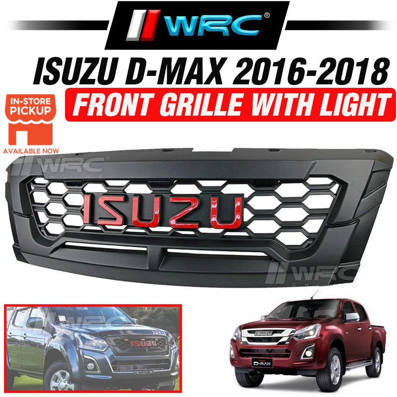 Isuzu D Max Front Grille With Light Black Shopee Malaysia