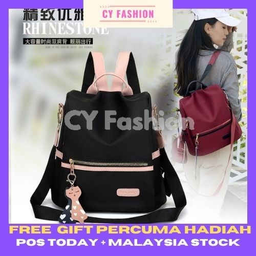 [CY FASHION] 1277 Anti Thief 3 Ways Big Capacity Backpack Shoulder Bag ...