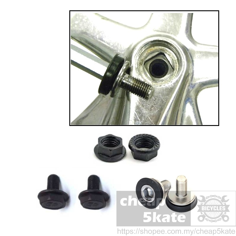 Bicycle crank hot sale nut