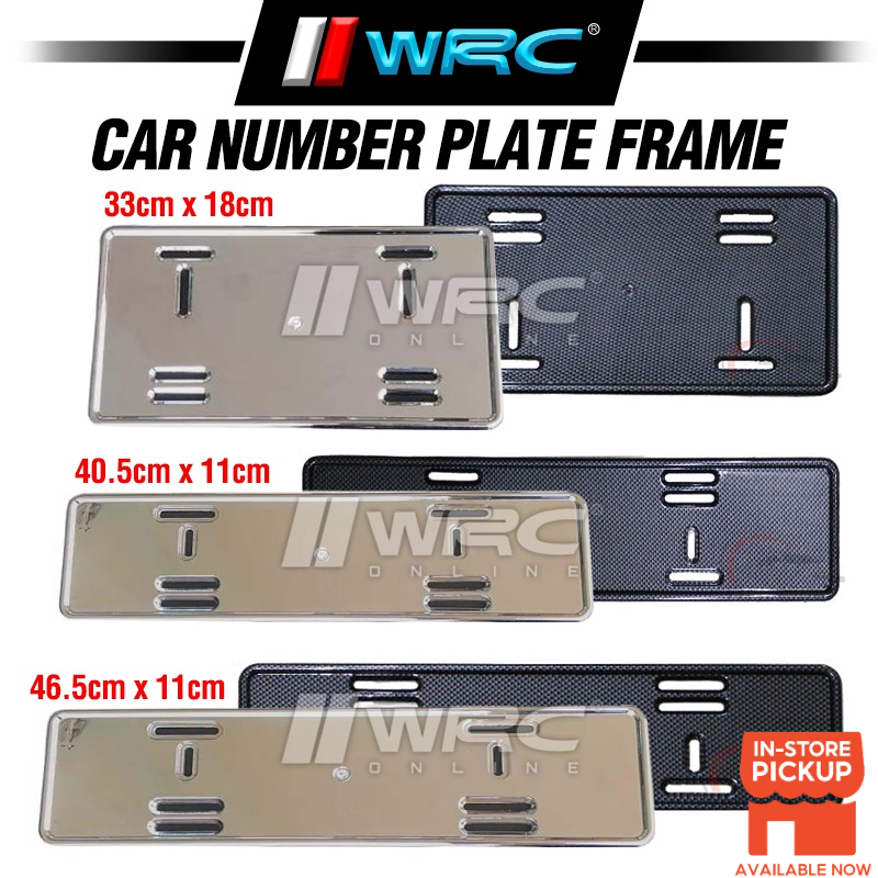 Universal Chrome / Carbon Number Plate Frame (1pc) Shopee Malaysia