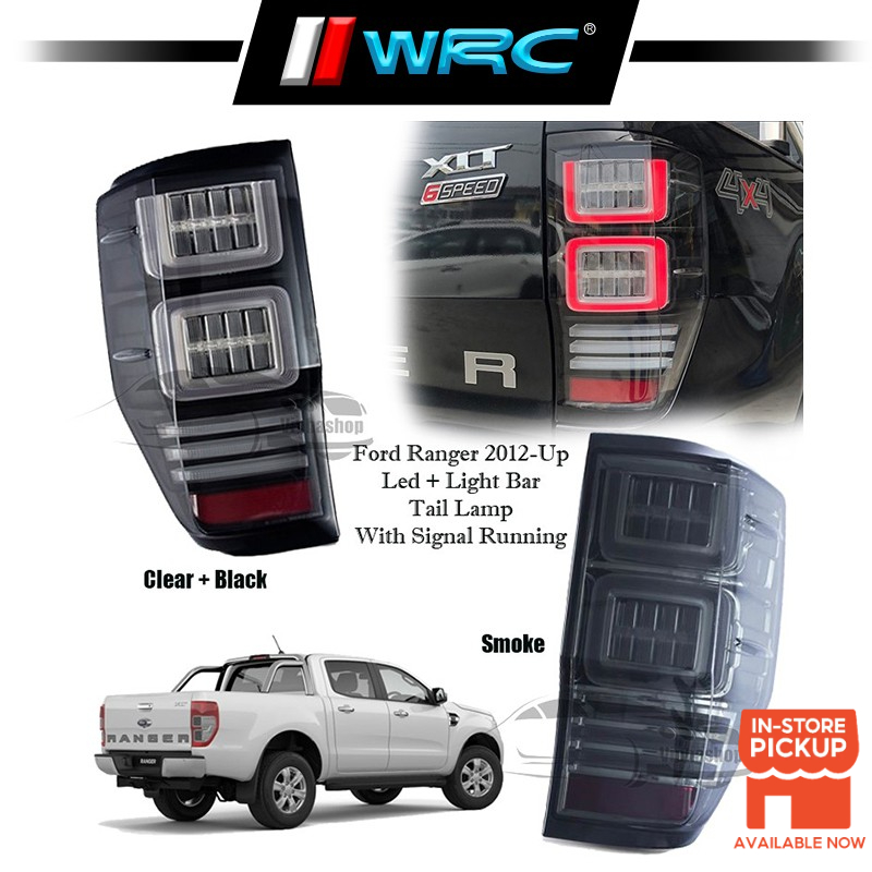 Vland Ford Ranger 2012 - 2020 Led + Light Bar Tail Lamp With Signal ...