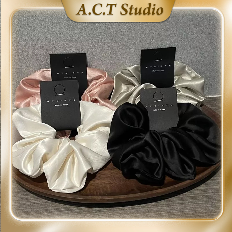 ACT STUDIO Silk Scrunchie Large Hair Tie Sutera Getah Rambut Besar Ikat ...