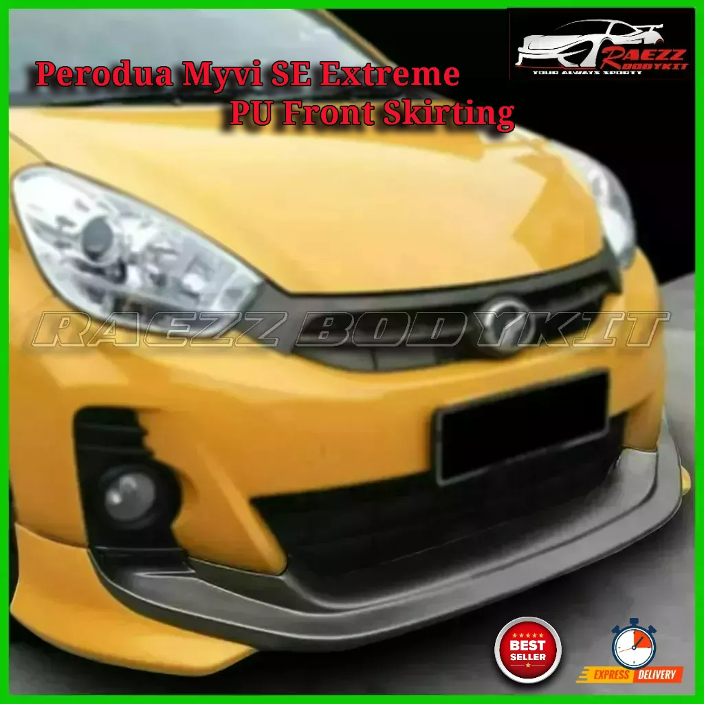 💥Ready Stock💥 Perodua Myvi SE Extreme PU Front Skirting (Without Paint ...