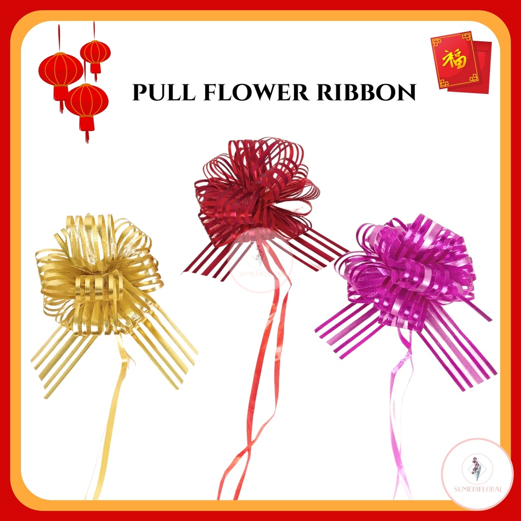 Wholesale 1.50 !!! 3CM Pull Flower Ribbon / Ball Ribbon / CNY Decor ...