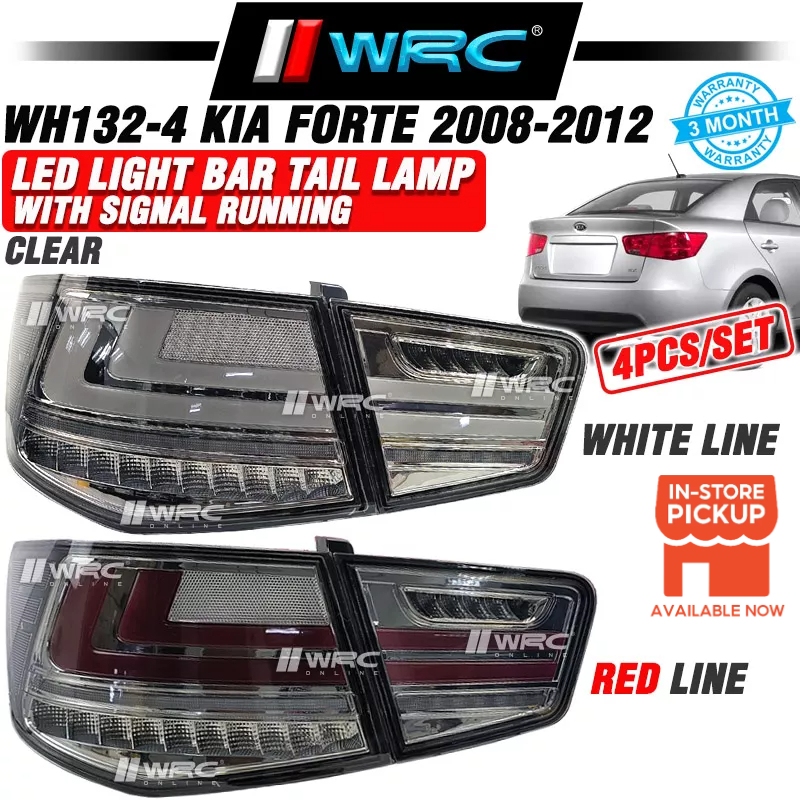 WH132 Kia Forte 2008 - 2012 Led Light Bar Tail Lamp With Signal Running ...