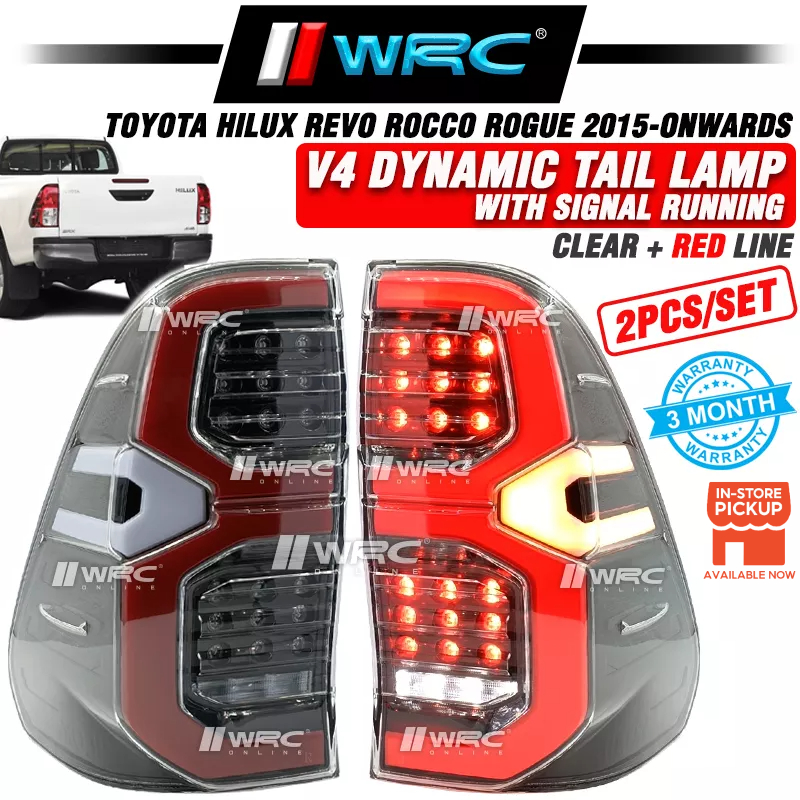 Toyota Hilux Revo Rocco Rogue 2015 Onwards V4 Dynamic Tail Lamp With