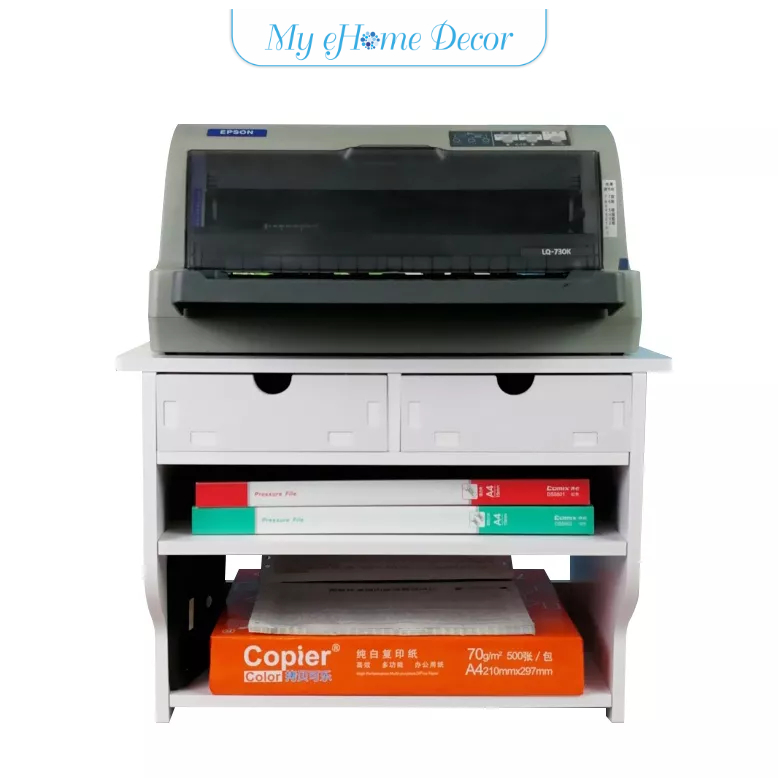 Printer elevated rack tabletop express bill printer rack office
