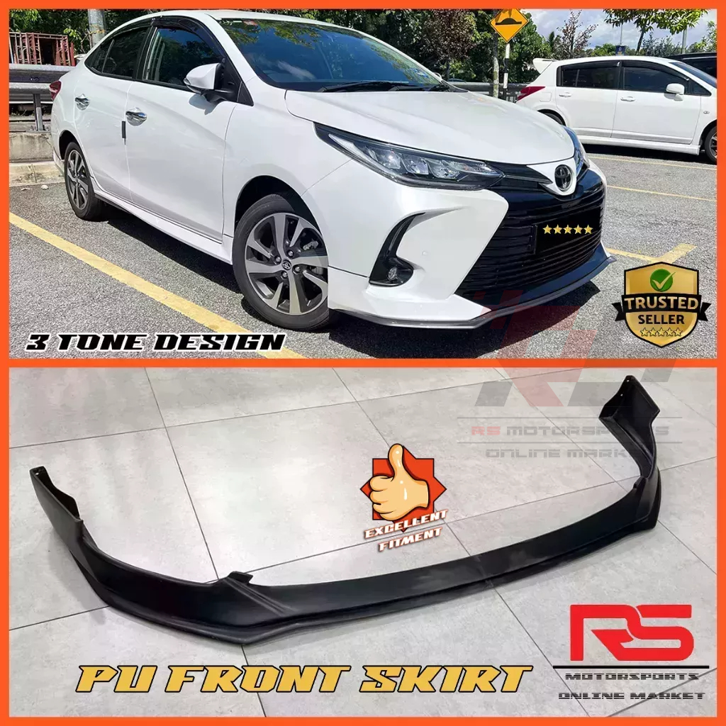 Toyota Vios Facelift Pu Front Skirt Pu Getah Oem