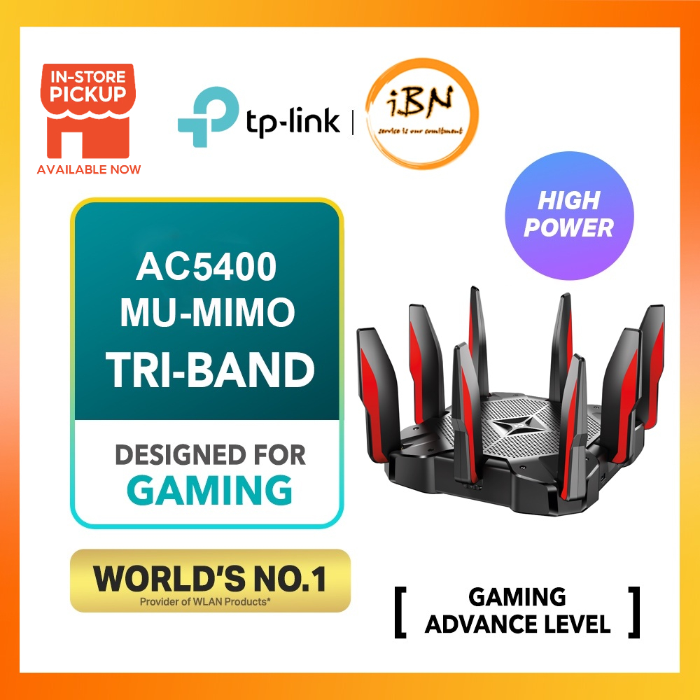 TP-Link Archer C5400X - AC5400 MU-MIMO Tri-Band Gaming Router | Shopee ...