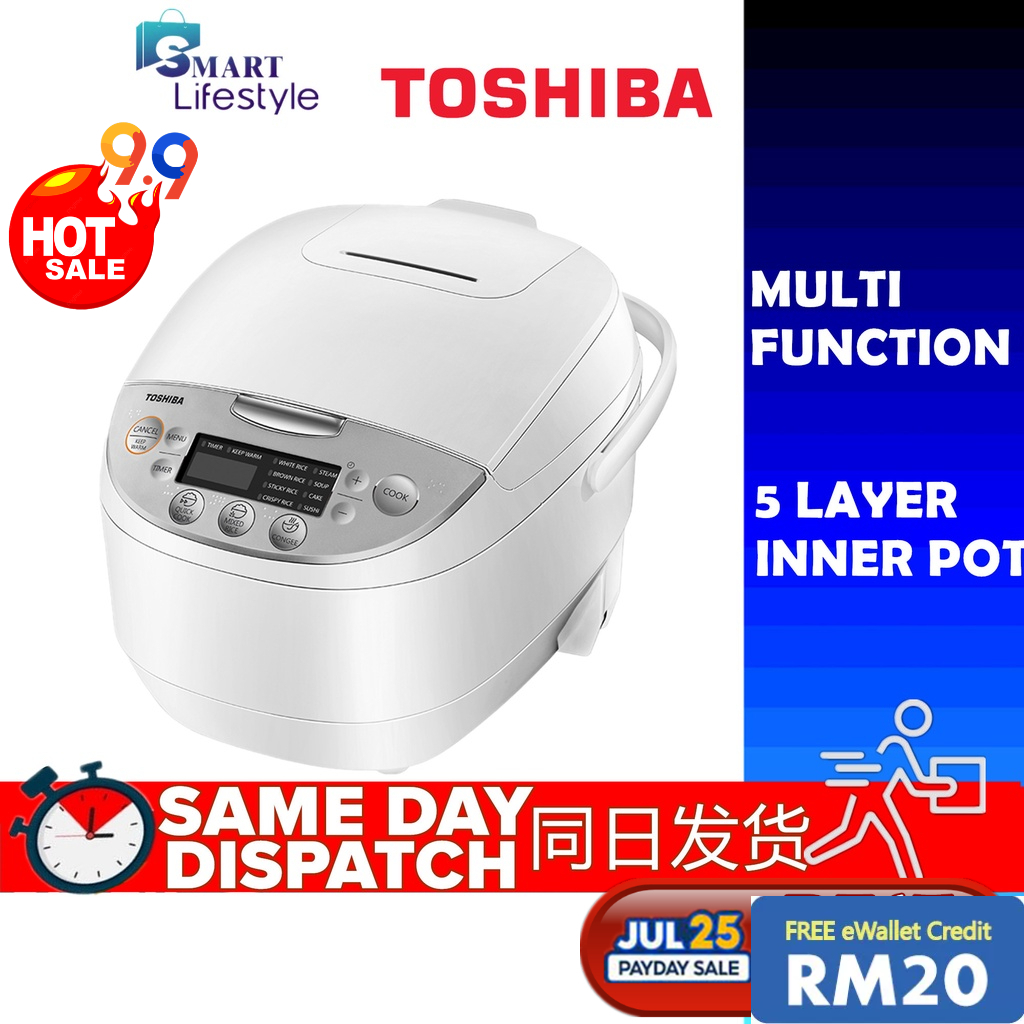 Toshiba 1.0L Non-Stick Multi-Function Digital Rice Cooker RC-10DH1NMY