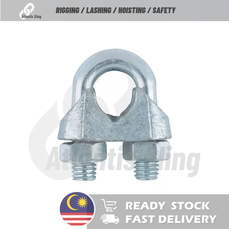 Wire Rope Clip U-Bolt Wire Rope Clamp [READY STOCK MALAYSIA] | Shopee ...