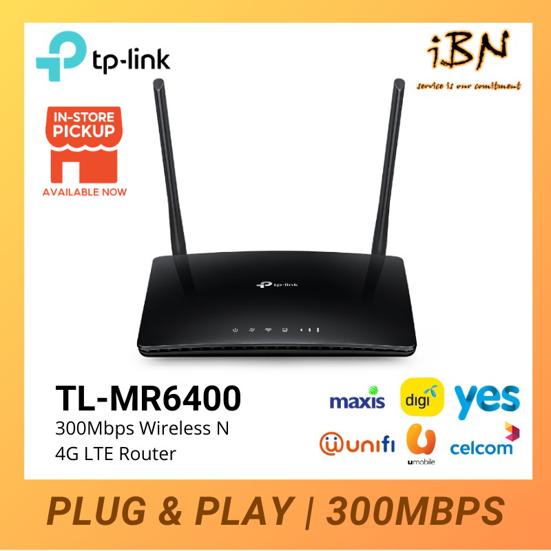 TP-Link TL-MR6400 APAC - 300Mbps Wireless N 4G LTE Router | Shopee Malaysia