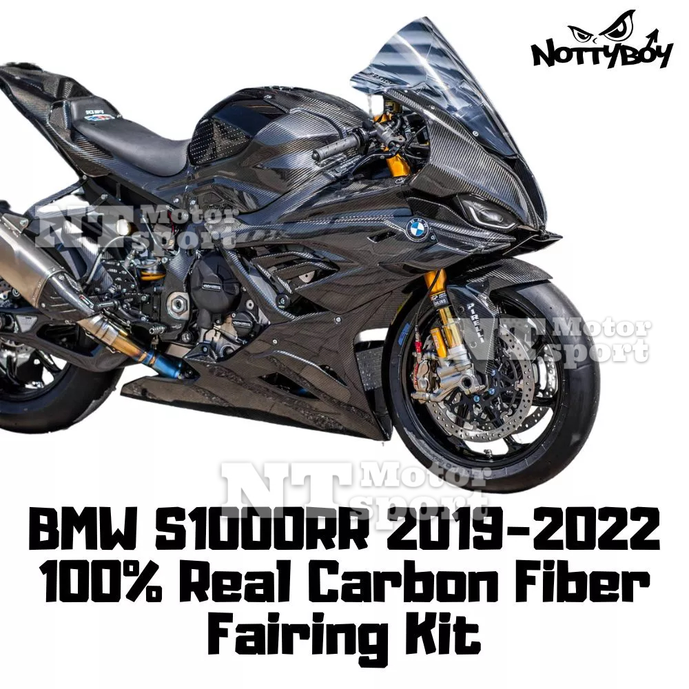 Bmw S1000rr 2019 2022 100 Real Carbon Fiber Fairing Kit Premium High