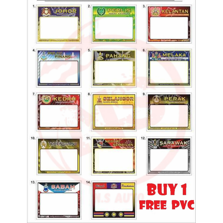 Car Road Tax Sticker (State) Old Size Reusable High Quality-Free PVC ...