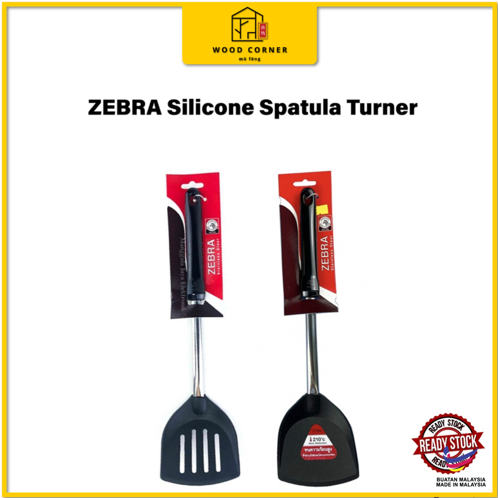 Zebra Thailand 100% ORI Stainless Steel Silicone Turner Spatulas ...