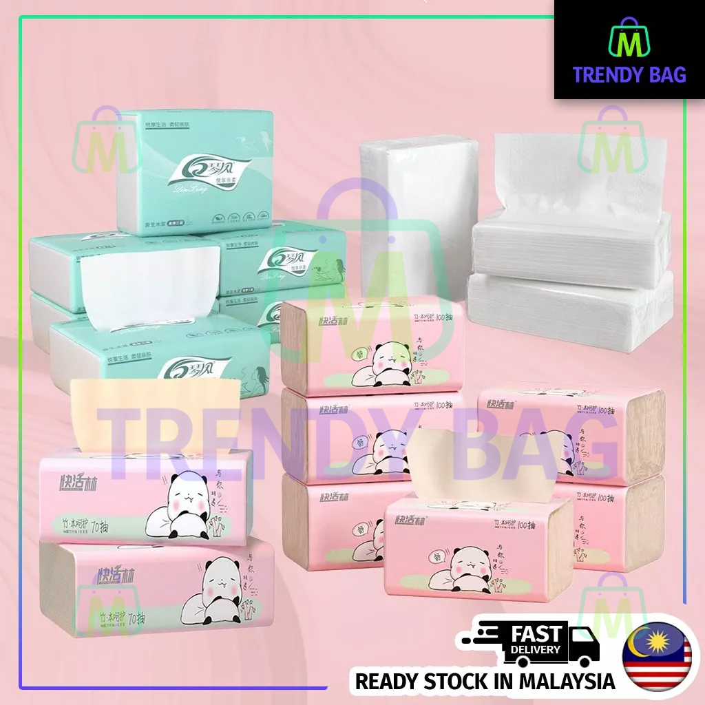 Bamboo Tissue Soft Facial Tisu 3ply/4ply Tisu Baby Kids Adult Tisu ...