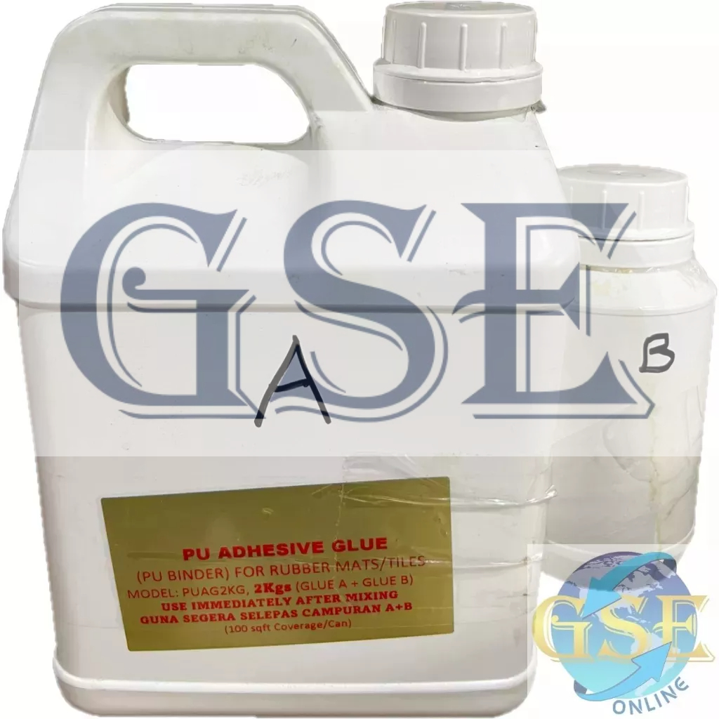 Polyurethane (PU) Binder/adhesive for rubber tiles, Glue A + Glue B
