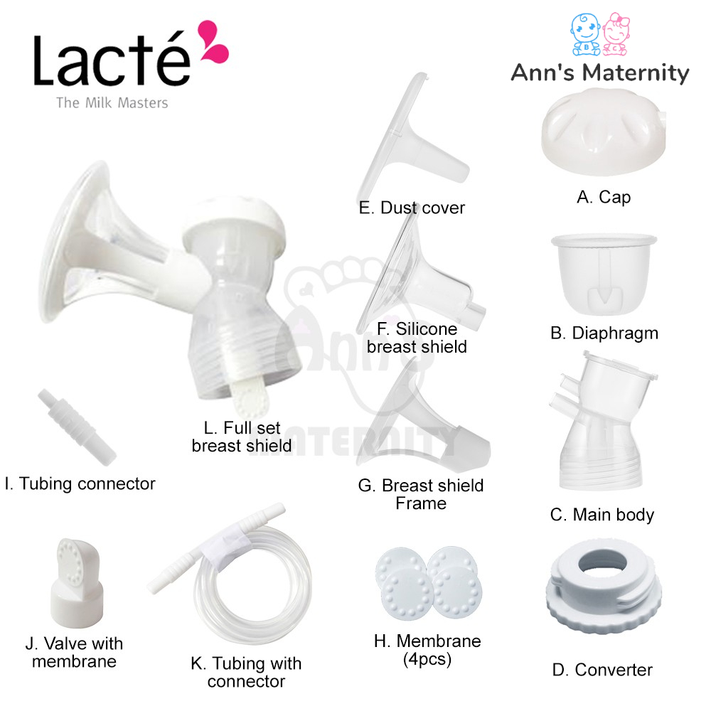 Lacte Breast Pump Spare Parts Accessories for Old Model Soft Breast