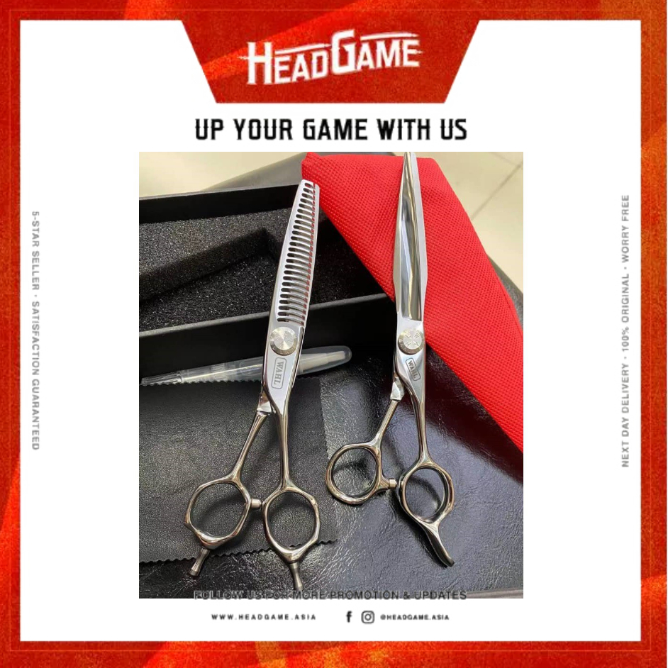 WAHL Pro Hairdressing Straight Scissor & Thinning Set 6.0″ Shopee