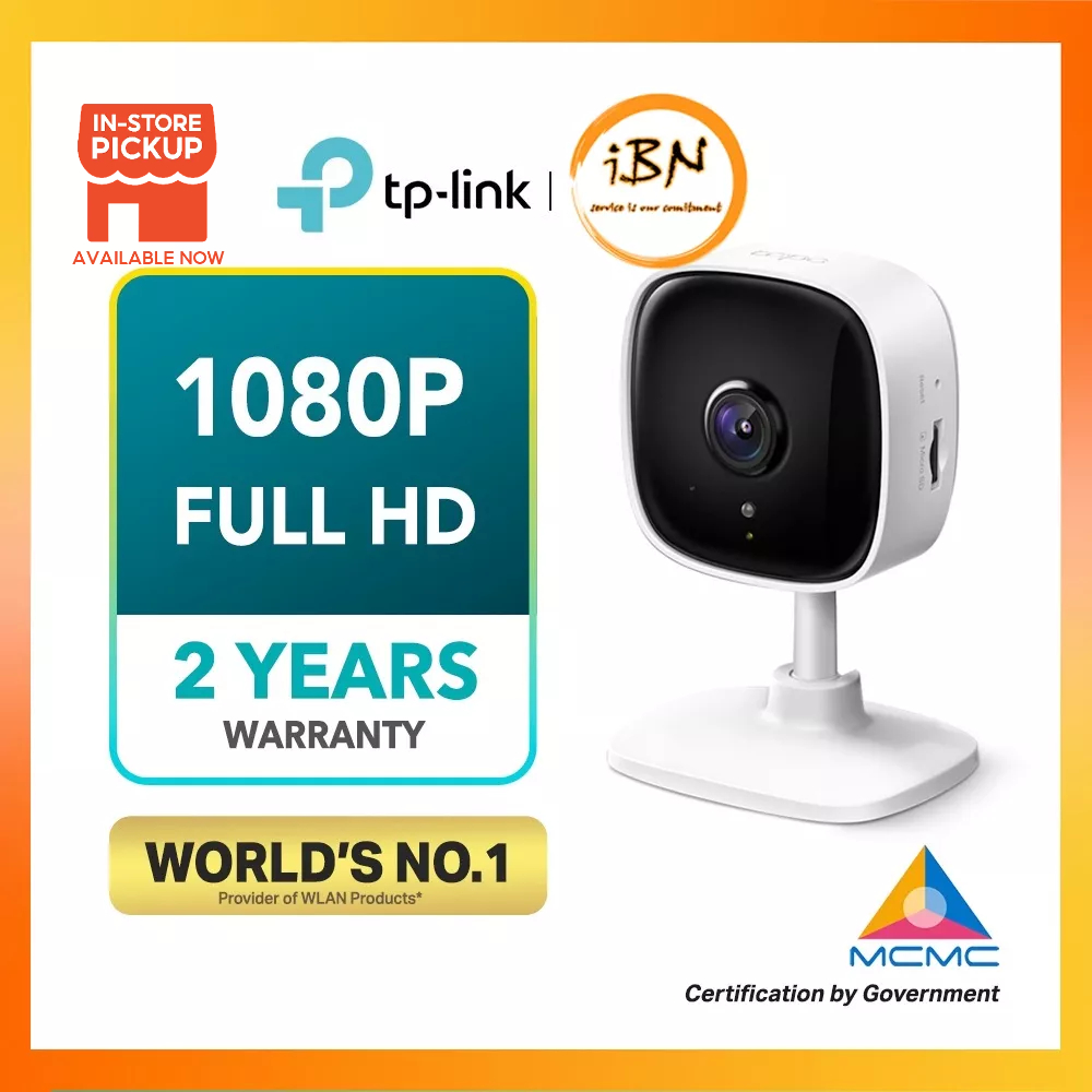 TP-LINK Tapo 2k Indoor Security Wi-Fi Camera, Tapo C110 Night Vision, White