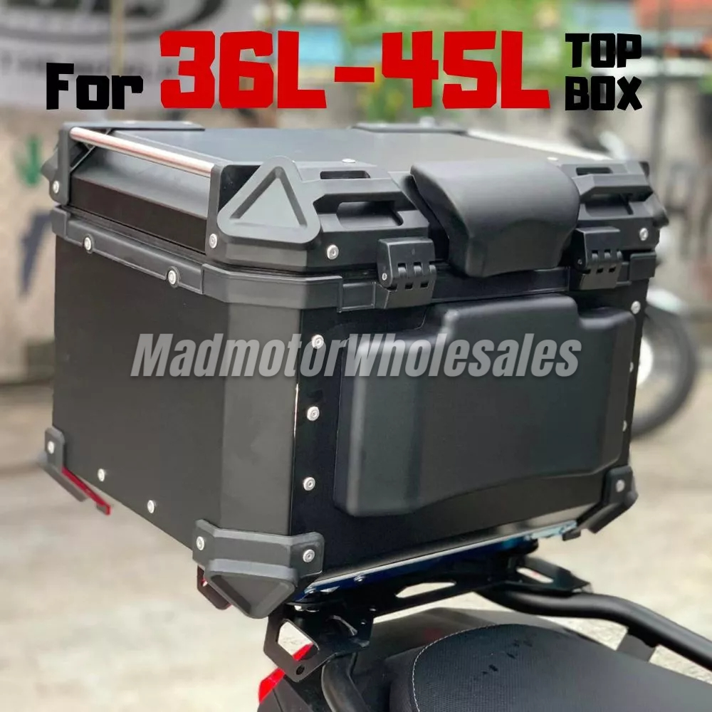 Motorcycle Top Box Backrest Heavy Duty Cushion for 35L 45L 55L 65L 80L
