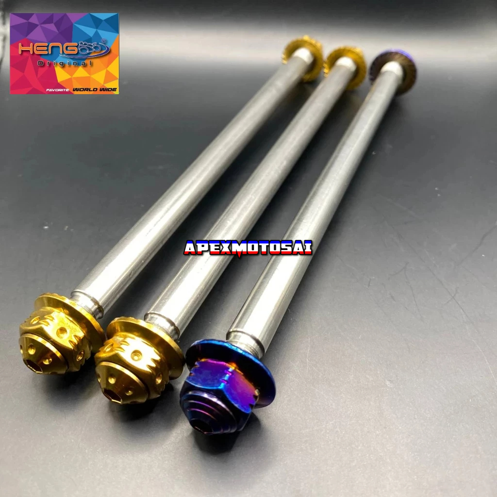 🇹🇭 WHEEL SHAFT TAYAR YAMAHA ORIGINAL HENG 🇹🇭 YAMAHA Y15 Y16 135LC REAR ...