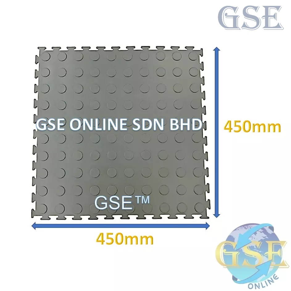 Interlocking Antislip Rubber Floor Tiles, Made of 100 Homogeneous EPDM Rubber, Made In