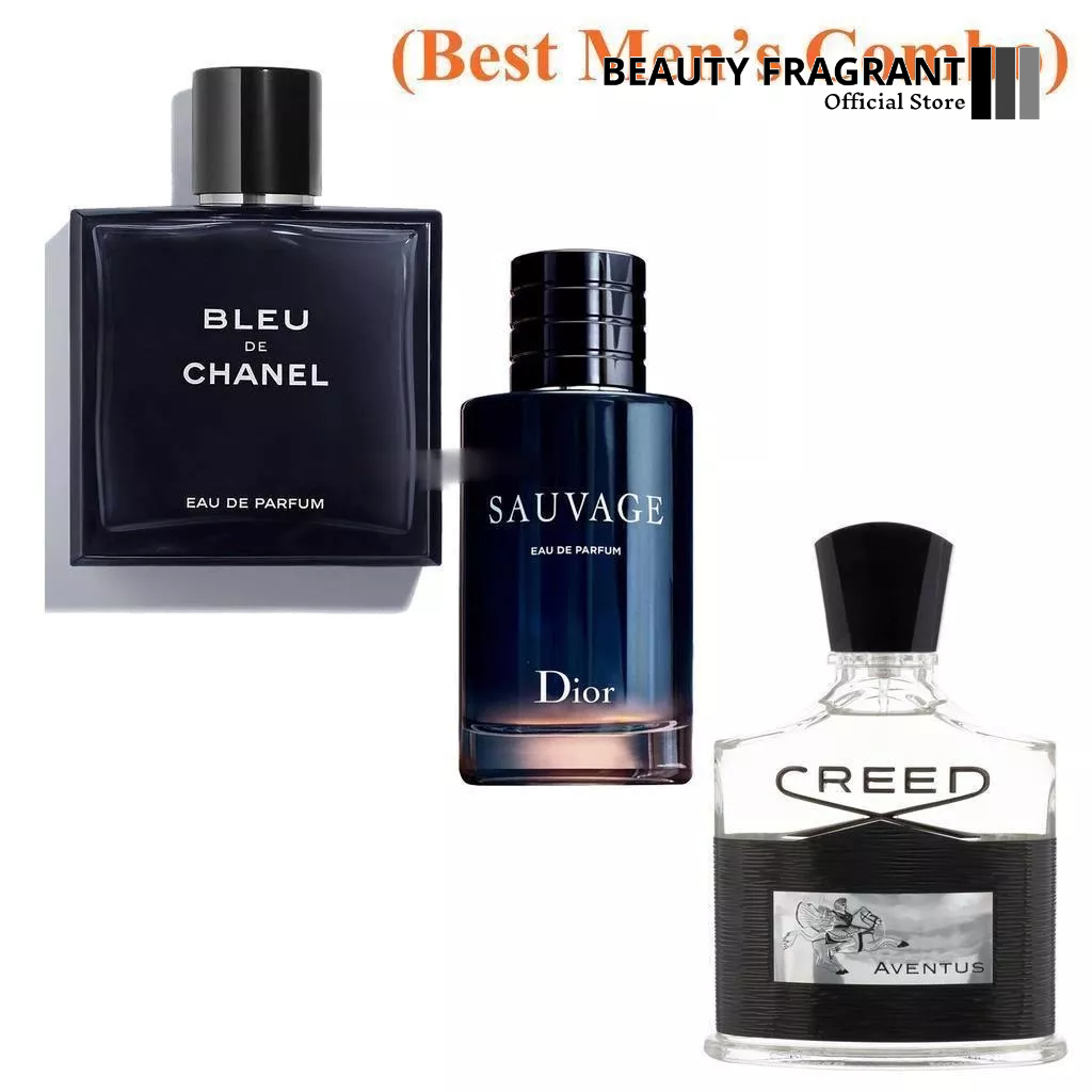 The Ultimate Men's Fragrance Combo: Creed Aventus EDP, Dior Sauvage EDP ...