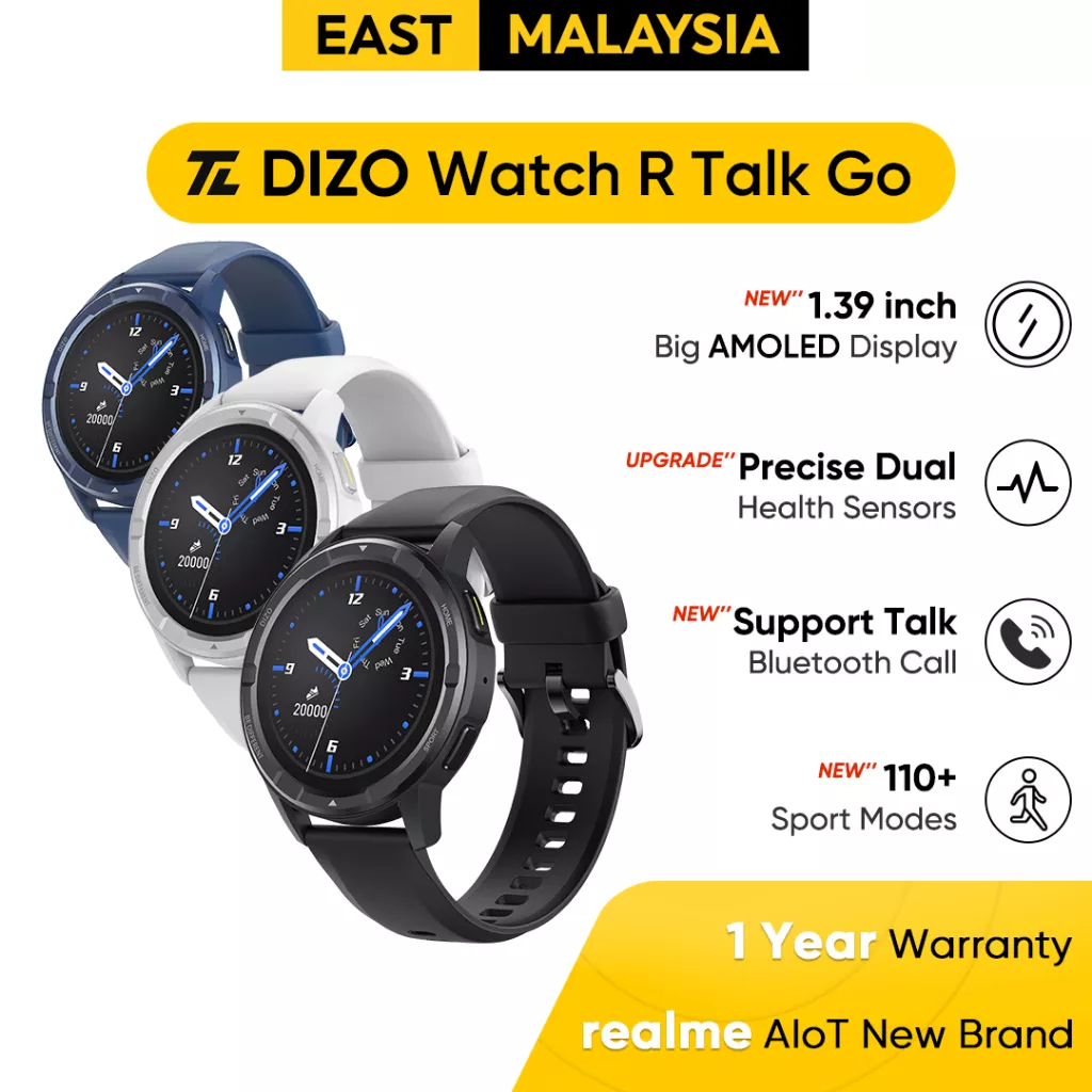 [NEW] realme Techlife DIZO Watch R Talk Go HighResolution Full Touch