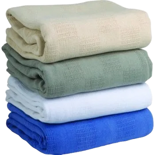 Allure Cotton Thermal Blanket Full/Queen Natural 