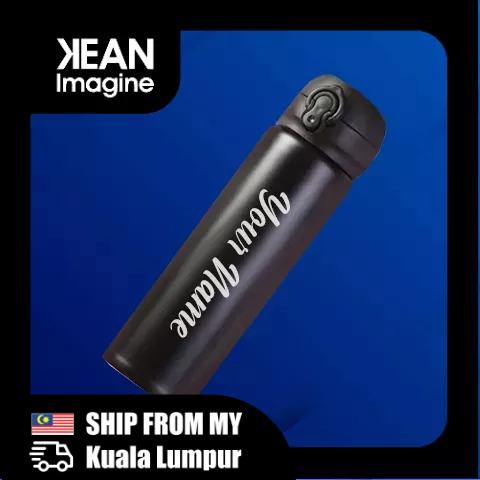 Custom Name on Thermos bottle 500ml vacuum flask stainless steel bottle ...