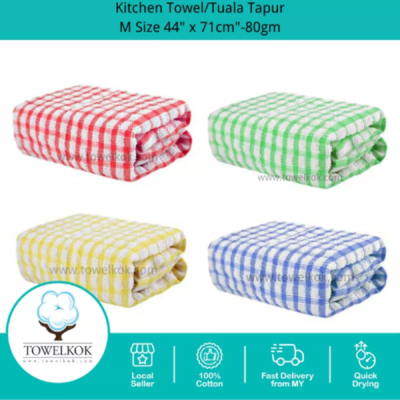 Kitchen towel best sale size chart